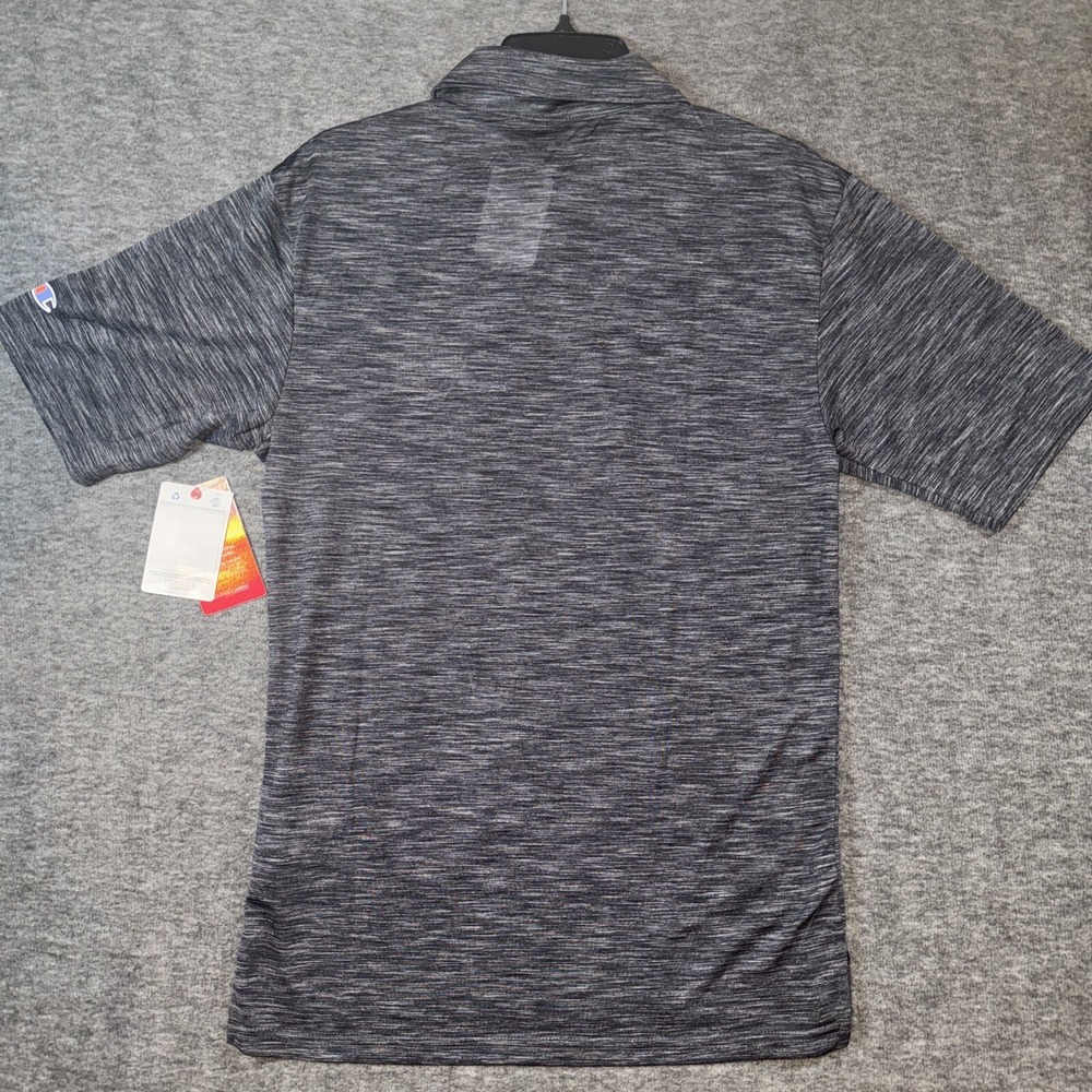 Champion Ohio State Buckeyes Polo Mens Space Dye Heathered Grey Small NEW - Picture 6 of 7